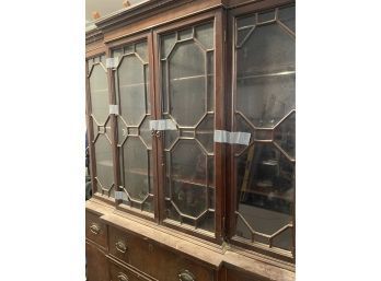 Antique Curio Secretary Cabinet For Restoration Project