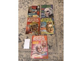 Lot Of 5 Vintage Horror Monsters Magazines (#1)