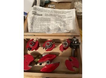 6 Piece Router Bit Set In Wood Case