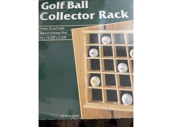 Pine Golf Ball Collector Rack