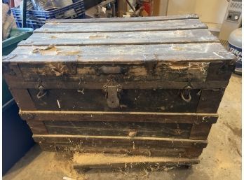 Antique Trunk With Contents