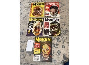 Lot Of 5 Vintage Famous Monsters Of Filmland Magazines (lot#5)