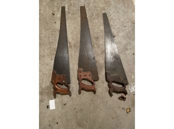 Hand Saw Lot Of Three #4