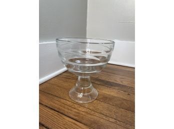 Glass Bowl With Pedestal