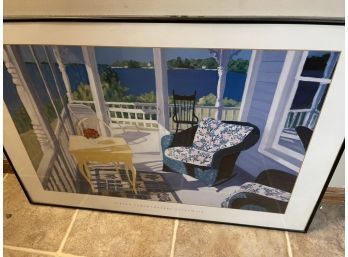 Screen Porch Framed Art Print By Robert Selkowitz