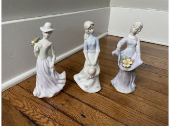 Porcelain Lady Lot Of Three K's Collection