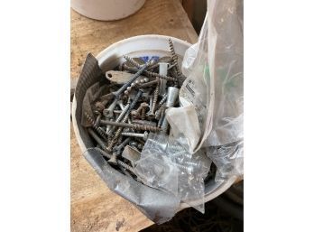 Bucket Lot - Nails Screws Hardware