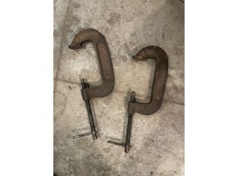 Lot Of Two C Clamps By Wilton