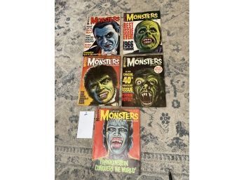 Vintage Famous Monsters Of Film Land Magazines - Lot Of 5 (lot #2)