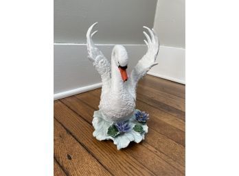 Large Porcelain Swan