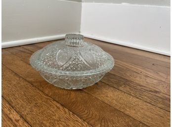 Glass Candy Dish With Lid