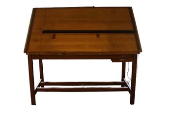 Antique Solid Drafting Table, Stunning Patina