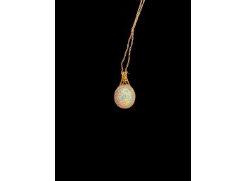 Opal Pendant In 10K Setting With Chain