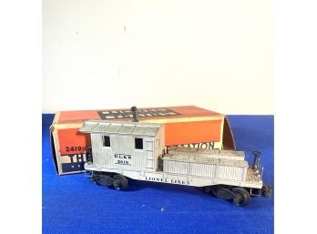 Lionel No. 2419 Wrecking Car For 027 Track