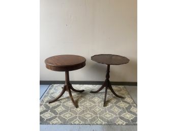 Drum Table And Accent Table For Restoration