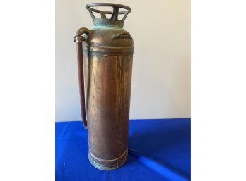 Antique Copper Fire Extinguisher