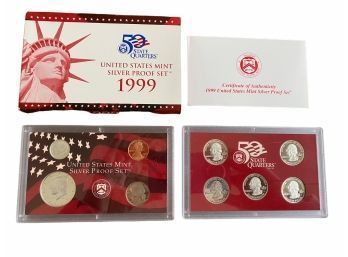 1999 US Mint Silver Proof Set