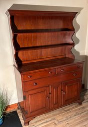 Two Part Stepback Cherry Cupboard - 48x71x20