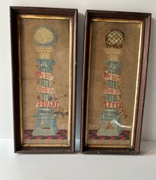 Two Framed Needleworks - 10.5x23