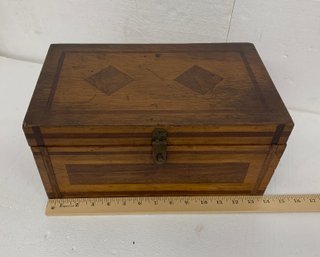 Inlaid Pine Box - 14x8x7