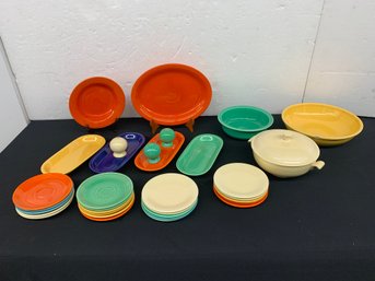 Lot Of Fiesta Ware -  Note Large Bowl Has Chip