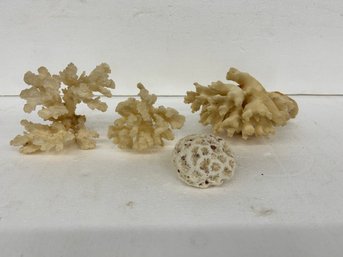 Four Pc Coral Lot