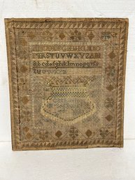 Early Sampler Signed Catherine Mc Sedgwick - 1799