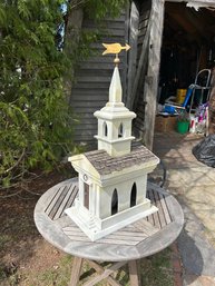 Hand Made Church Birdhouse - 27 Inches Tall