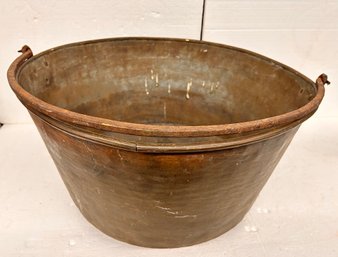 Large 20 Inch Brass Candy Bucket