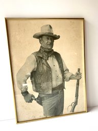 Framed John Wayne Picture - Able Art 3528 - 18.25x24.25