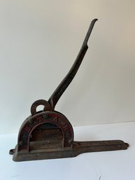 Cast Iron Tobacco Cutter - 18x7.5 - 20 Inch Open