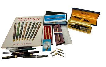 Lot Of Vintage Pens And The 1992 Official PFC Pen Guide