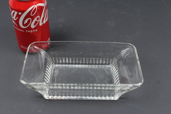 Vintage Clear Glass Serving Dish Or Candy Dish
