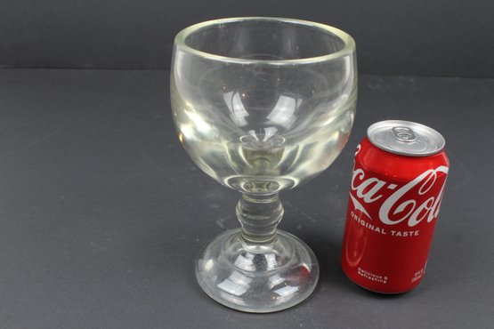 Large Thick Clear Glass Margarita Goblet For The Drinkin