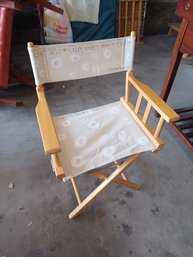 Folding Director's Chair With Custom Canvas