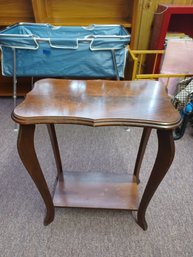 Antique Wood End Table - The Pretty One