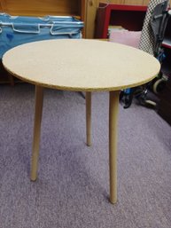 Unfinished Not Sturdy Round Wood Table