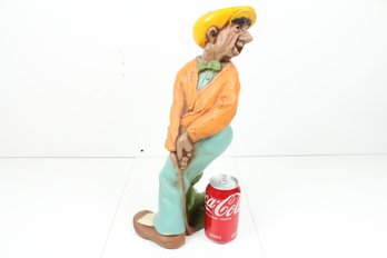 Universal Statuary Old Man Golfer Statue