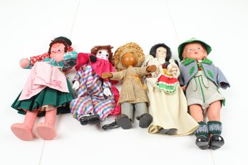 Lot Of Five Vintage Dolls - Maria Helena, Angela Italy, Celluloid