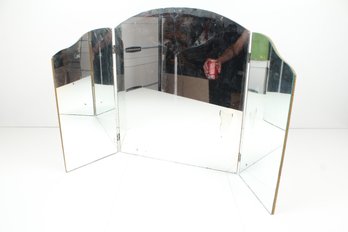 Vintage Three Sided Fold Up Mirror