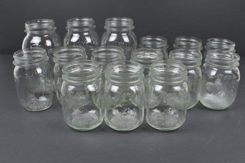 Lot Of 15 Vintage Canning Jars Mason 1776 And Mom's