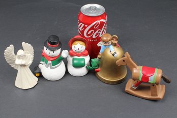 Cute Handmade Ceramic Christmas Figures - Signed