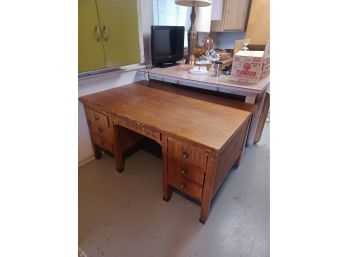 Vintage Antique US Army Desk / Bomb Shelter - It's Gigantic