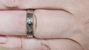 14k White Gold Nail Ring Size 7.25