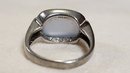 Sterling Silver Stone Ring Size 5.75