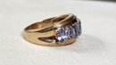 14k Nissko Tanzanite Diamond Ring Size 7 5.35 Grams