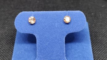 14k .80 Carat Natural Andalusite Earrings