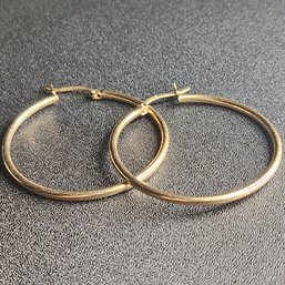 14k Tubular Hoop Earrings