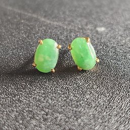 19.5 High Karat Fine Quality Jade Earrings