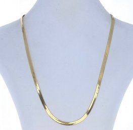 14k 24 Inch 4mm Herringbone Chain 15.45 Grams